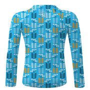 Sandy Feet Australia Long Sleeve Rashie AZURE RETRO STEMS LONG SLEEVE RASHIE