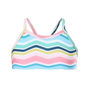 Sandy Feet Australia Bikini Tops Girls Rainbow Wave Bikini Top