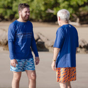 Sandy Feet Australia Board Shorts Mens Sardines Under The Wharf Board Shorts