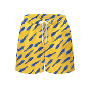 Sandy Feet Australia Board Shorts Mens Squiddy Tales (Yellow) Board Shorts