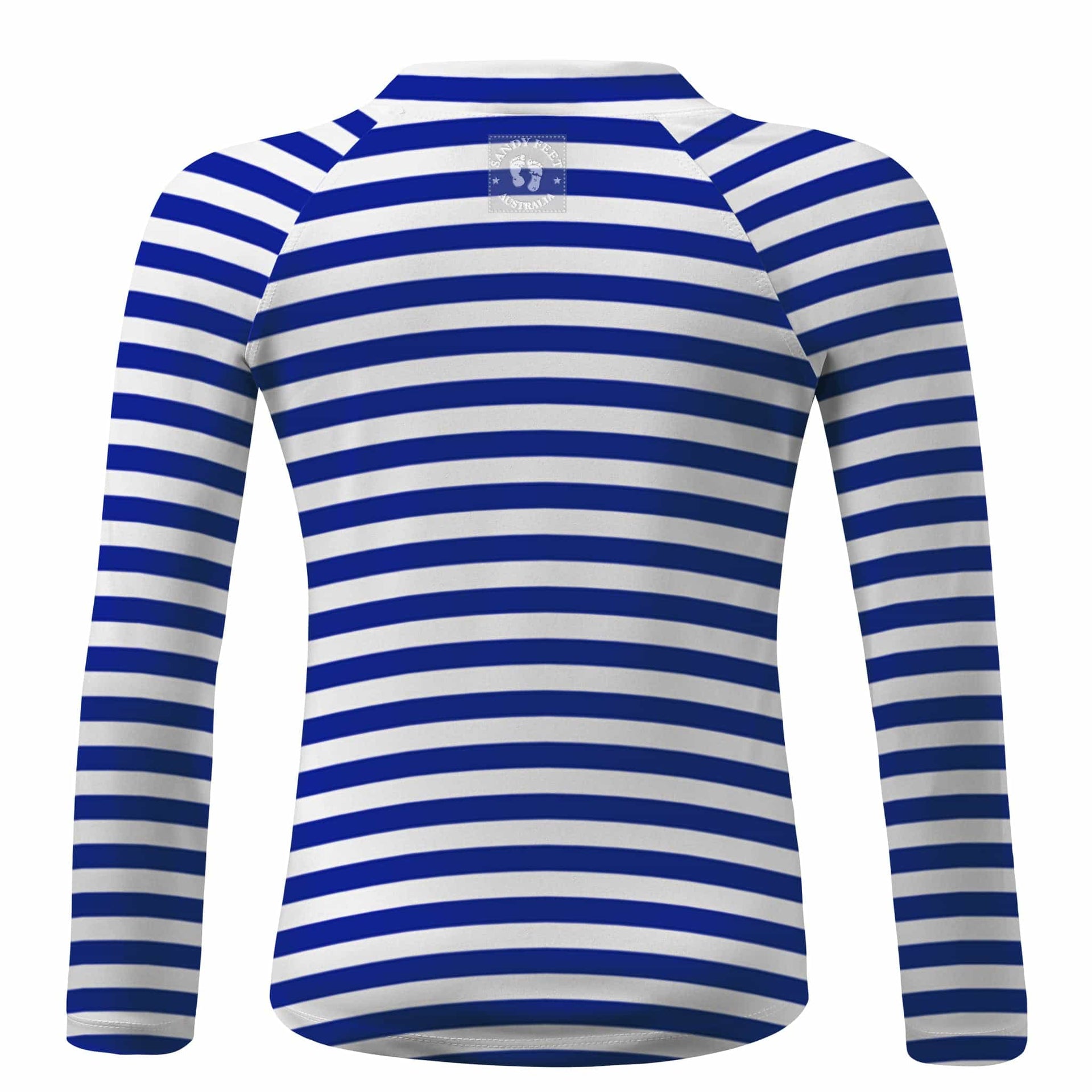 Sandy Feet Australia Long Sleeve Rashie Sergeant Major Stripe Long Sleeve Zip Rashie