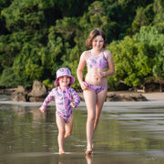 Sandy Feet Australia Long Sleeve Sunsuit Pink Dugong Long Sleeve Sunsuit