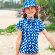 Sandy Feet Australia Short Sleeve Rashie Navy Wave Short Sleeve Rashie