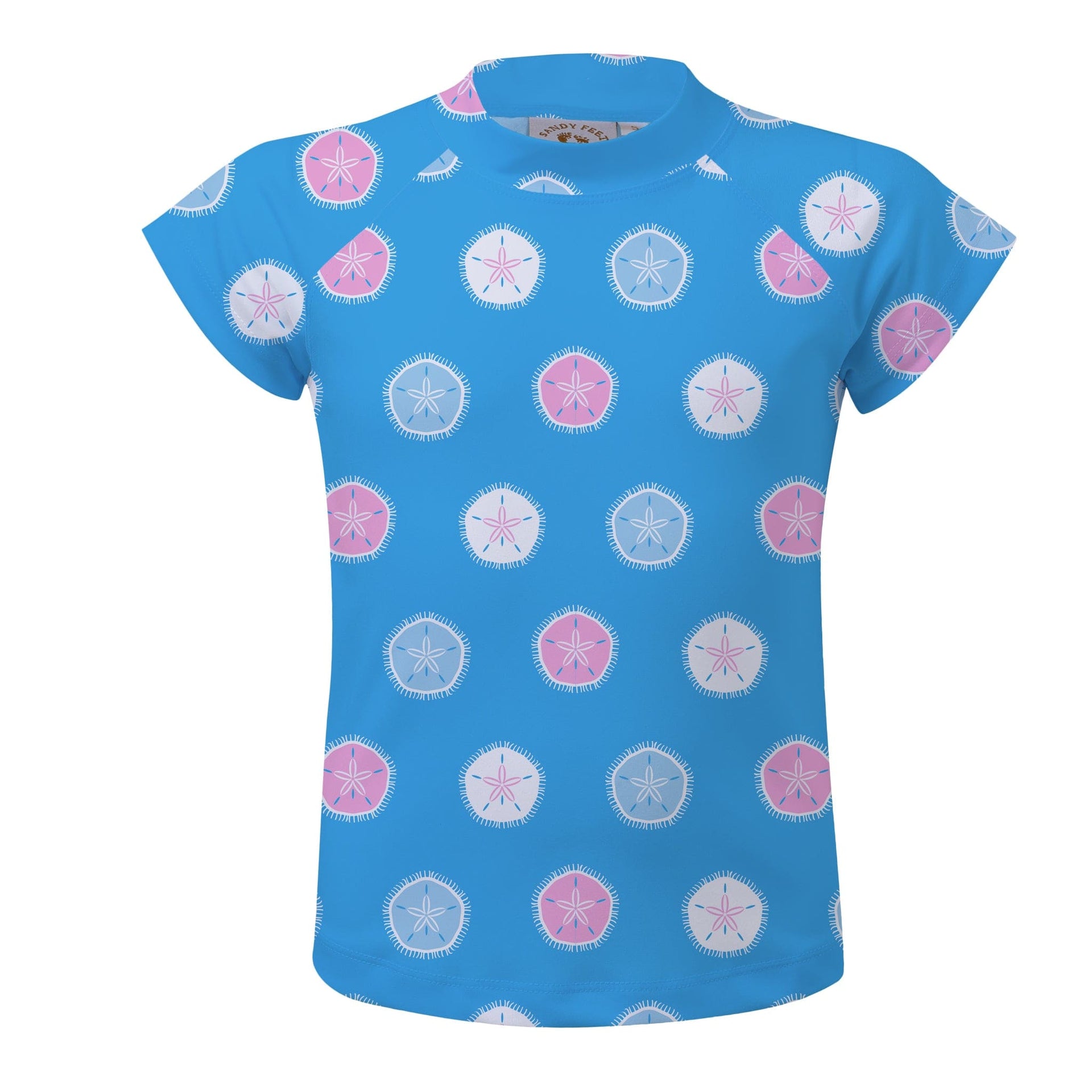 Sandy Feet Australia Short Sleeve Rashie Sand Dollar Short Sleeve Rashie