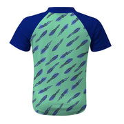 Sandy Feet Australia Short Sleeve Rashie Squiddy Tales (Green) Short Sleeve Zip Rashie