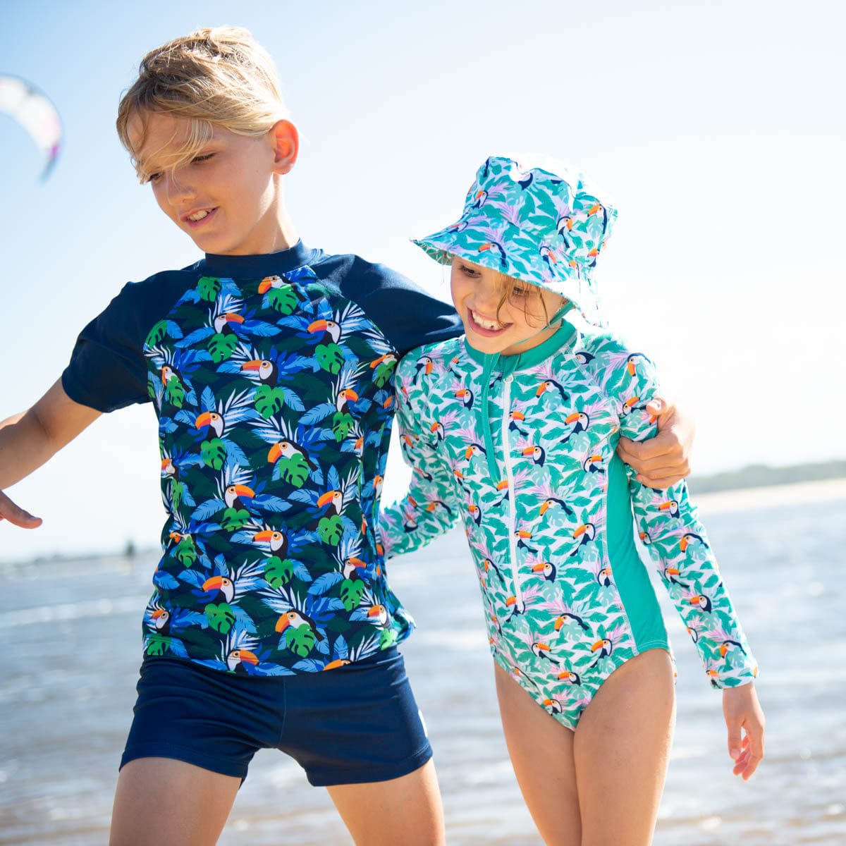 Sandy Feet Australia Short Sleeve Rashie Toucan Forest Short Sleeve Rashie