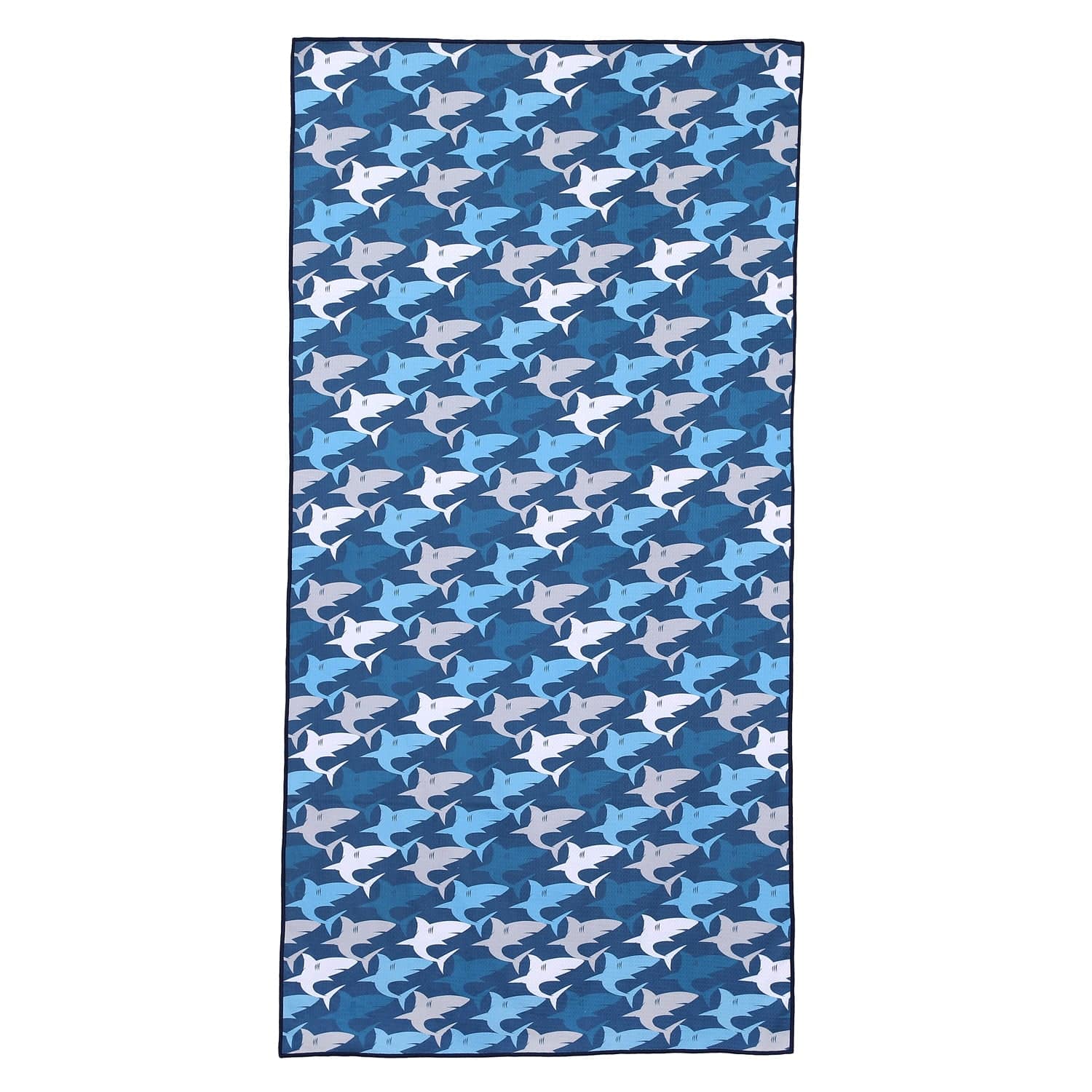 Sandy Feet Australia Beach Towel Crabtastic Shark Fenzy Sand Free Beach Towel