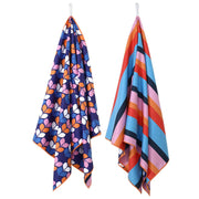 Sandy Feet Australia Beach Towel RETRO GEO STRIPE SAND FREE BEACH TOWEL