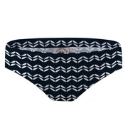 Sandy Feet Australia Bikini Bottom NAVY LEAF CHEVRON BIKINI BOTTOMS