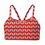 Sandy Feet Australia Bikini Top RED LEAF CHEVRON BIKINI TOP