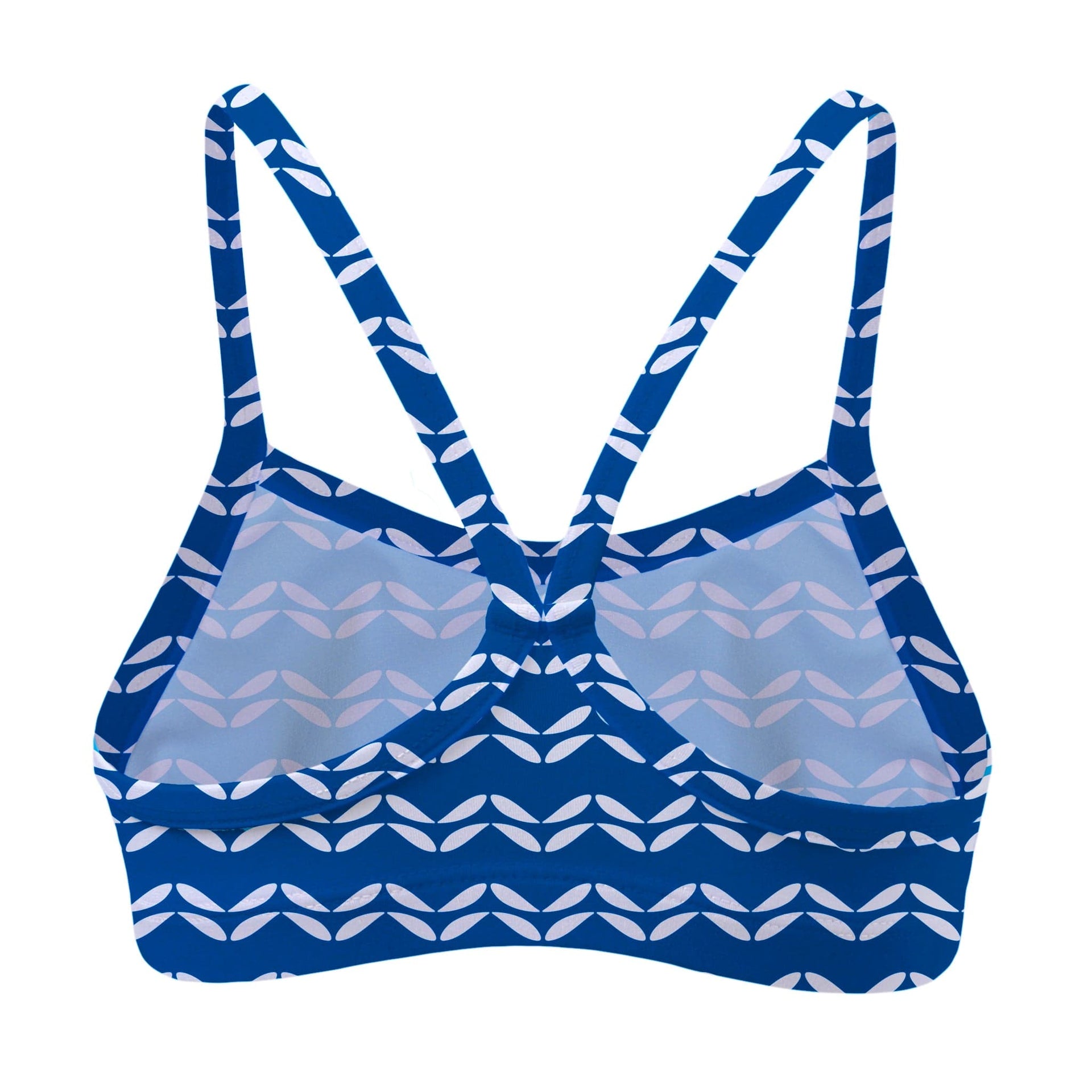 Sandy Feet Australia Bikini Top SAPPHIRE LEAF CHEVRON BIKINI TOP