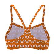 Sandy Feet Australia Bikini Top TANGERINE LEAF CHEVRON BIKINI TOP