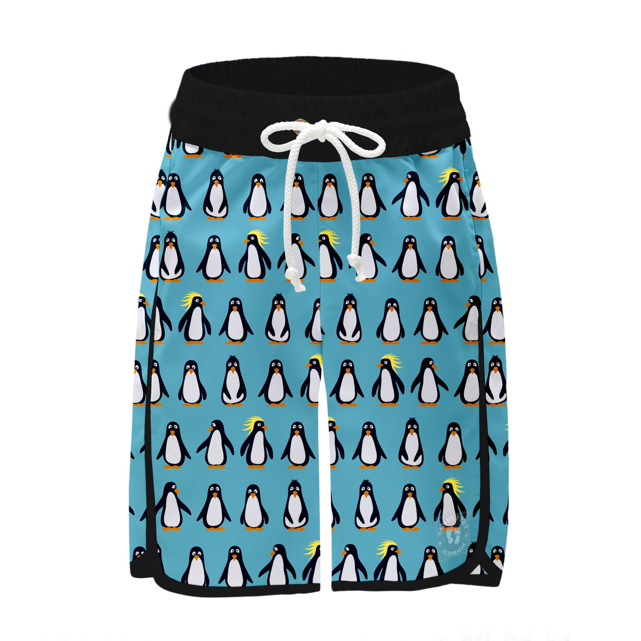 Sandy Feet Australia Board Shorts BLUE PENGUIN BOARD SHORTS