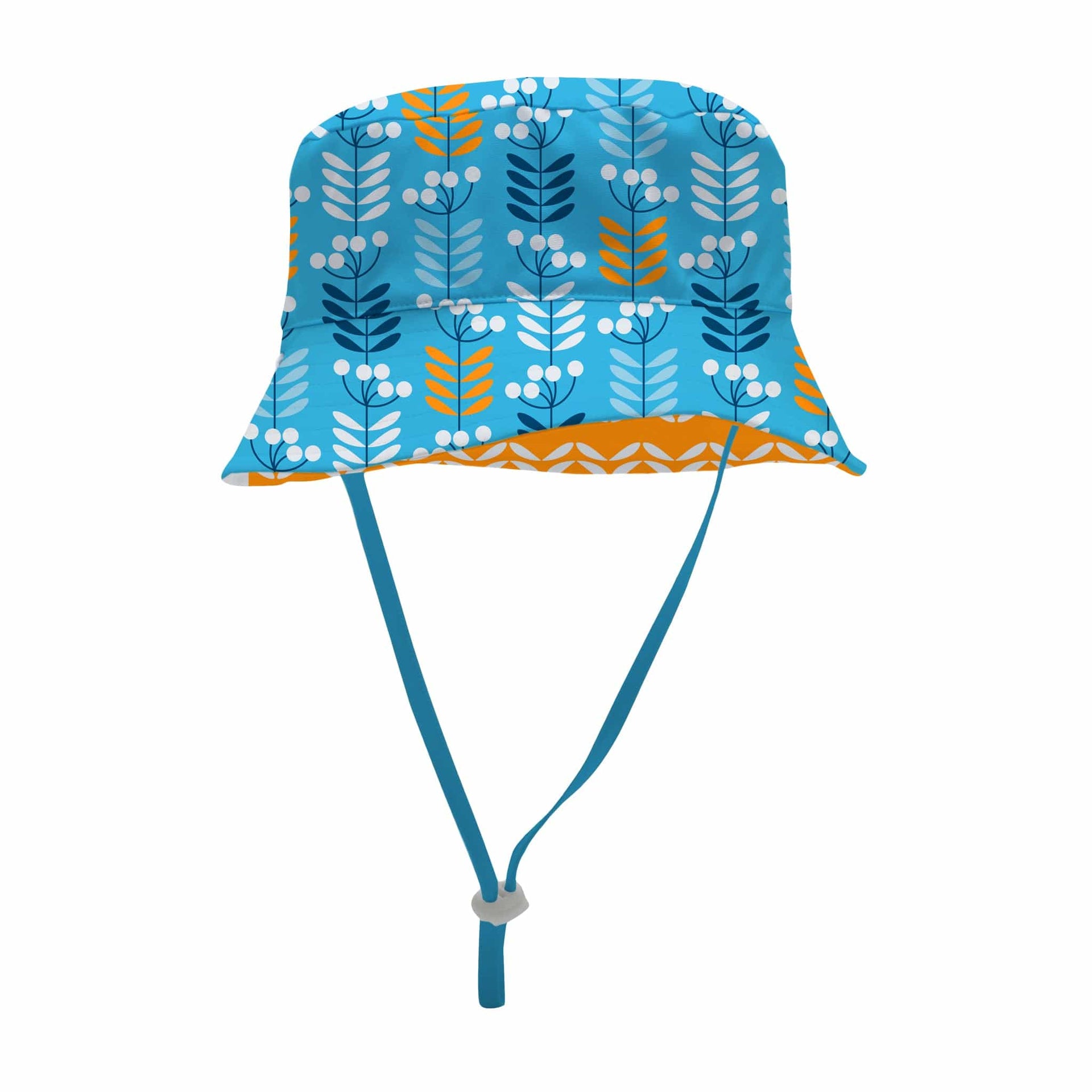 Sandy Feet Australia Hat AZURE RETRO STEMS REVERSIBLE BUCKET HAT