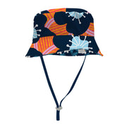 Sandy Feet Australia Hat NAVY BEE SUNSET BLOSSOM REVERSIBLE BUCKET HAT