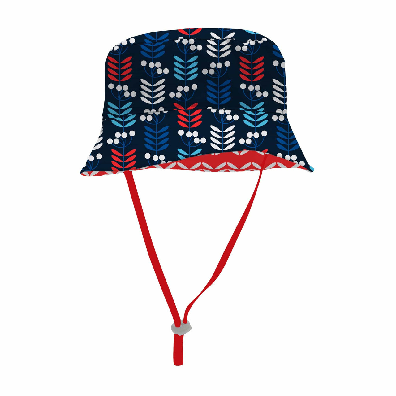 Sandy Feet Australia Hat NAVY RETRO STEMS REVERSIBLE BUCKET HAT