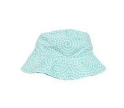 Sandy Feet Australia Hat POPPY PERFECTION MINT PEBBLE REVERSIBLE BUCKET HAT