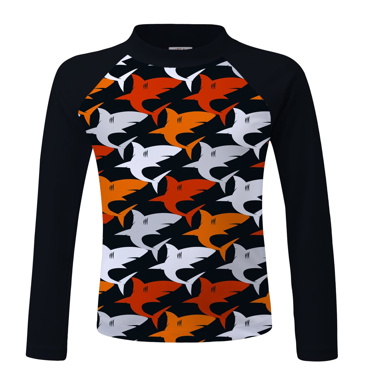 Sandy Feet Australia Long Sleeve Rashie BLACK SHARK FRENZY LONG SLEEVE RASHIE