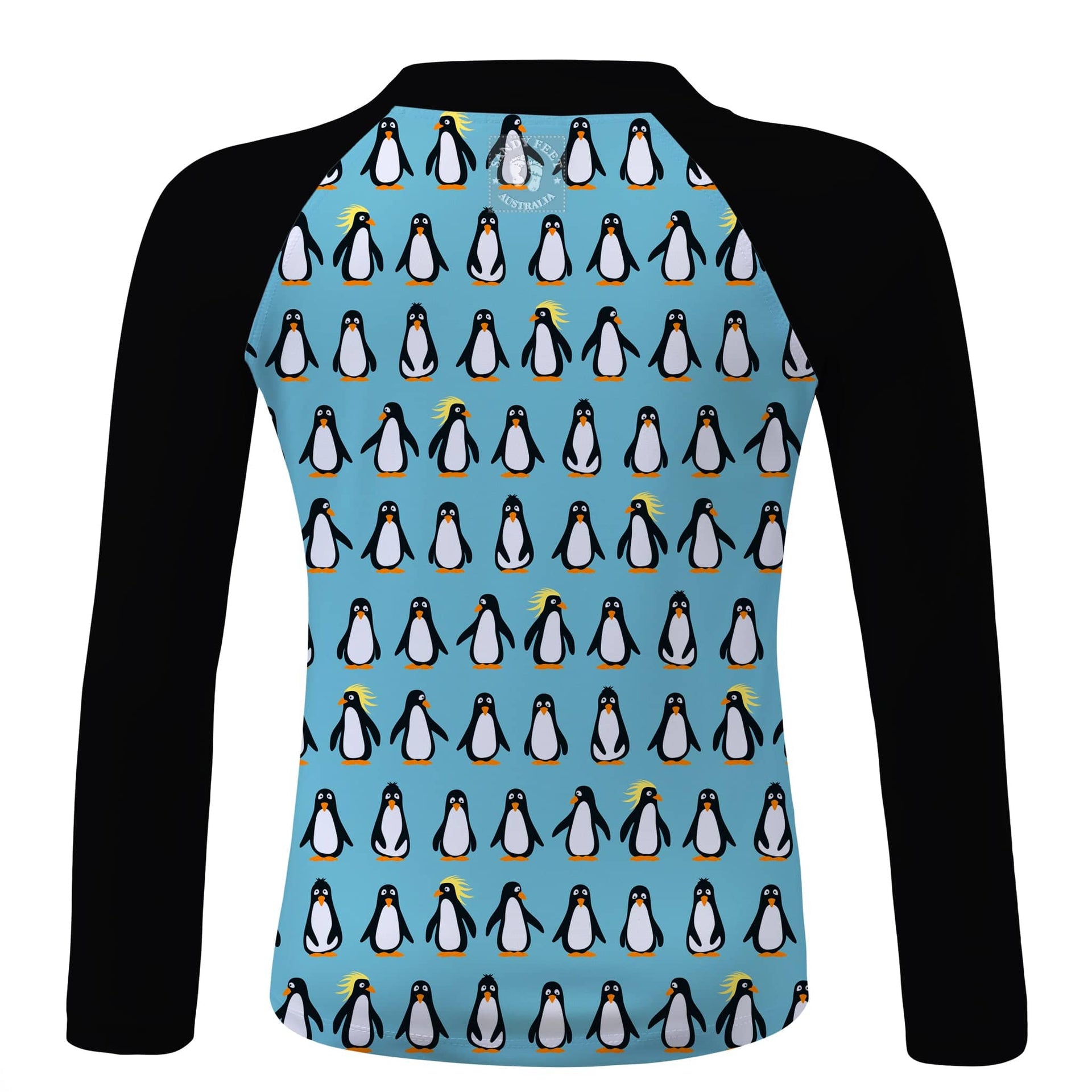 Sandy Feet Australia Long Sleeve Rashie BLUE PENGUIN LONG SLEEVE RASHIE