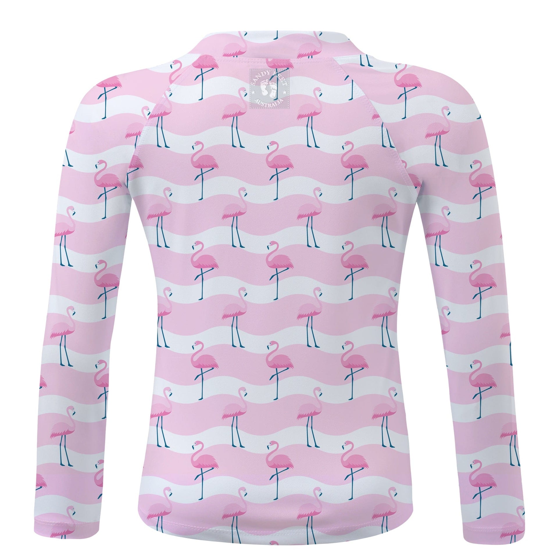 Sandy Feet Australia Long Sleeve Rashie FLAMINGO FLAMBOYANCE LONG SLEEVE RASHIE