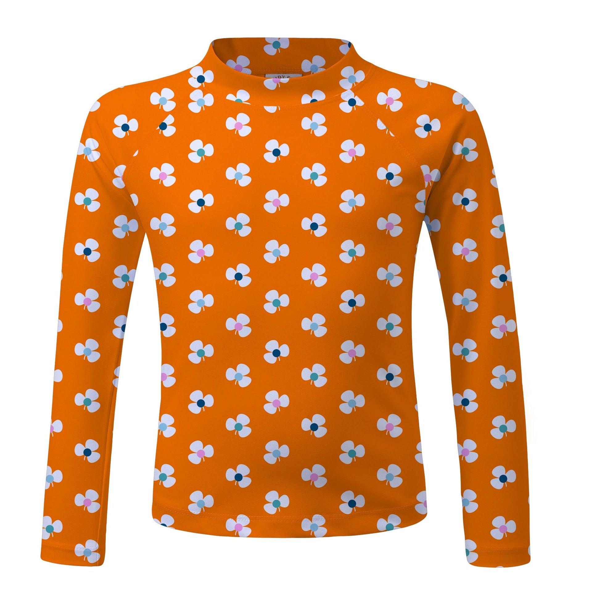 Sandy Feet Australia Long Sleeve Rashie TANGERINE FLOWER BURST LONG SLEEVE RASHIE