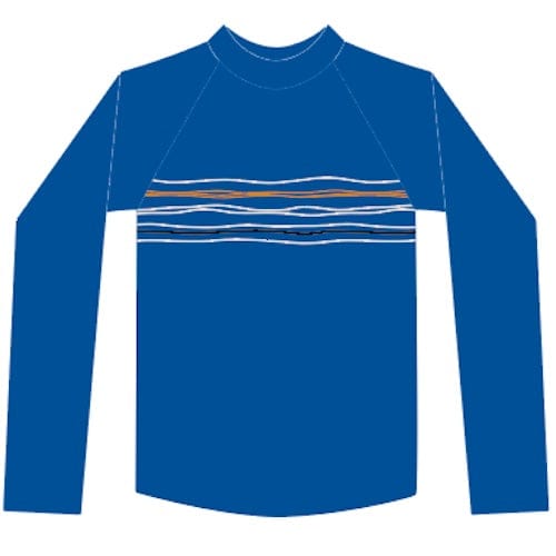 Sandy Feet Australia Long Sleeve Rashie Teen Sergeant Major Stripe Long Sleeve Tee Rashie