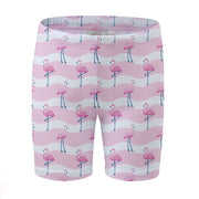 Sandy Feet Australia Long Swim Shorts FLAMINGO FLAMBOYANCE LONG SWIM SHORTS