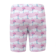 Sandy Feet Australia Long Swim Shorts FLAMINGO FLAMBOYANCE LONG SWIM SHORTS