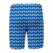 Sandy Feet Australia Long Swim Shorts SAPPHIRE LEAF CHEVRON LONG SWIM SHORTS