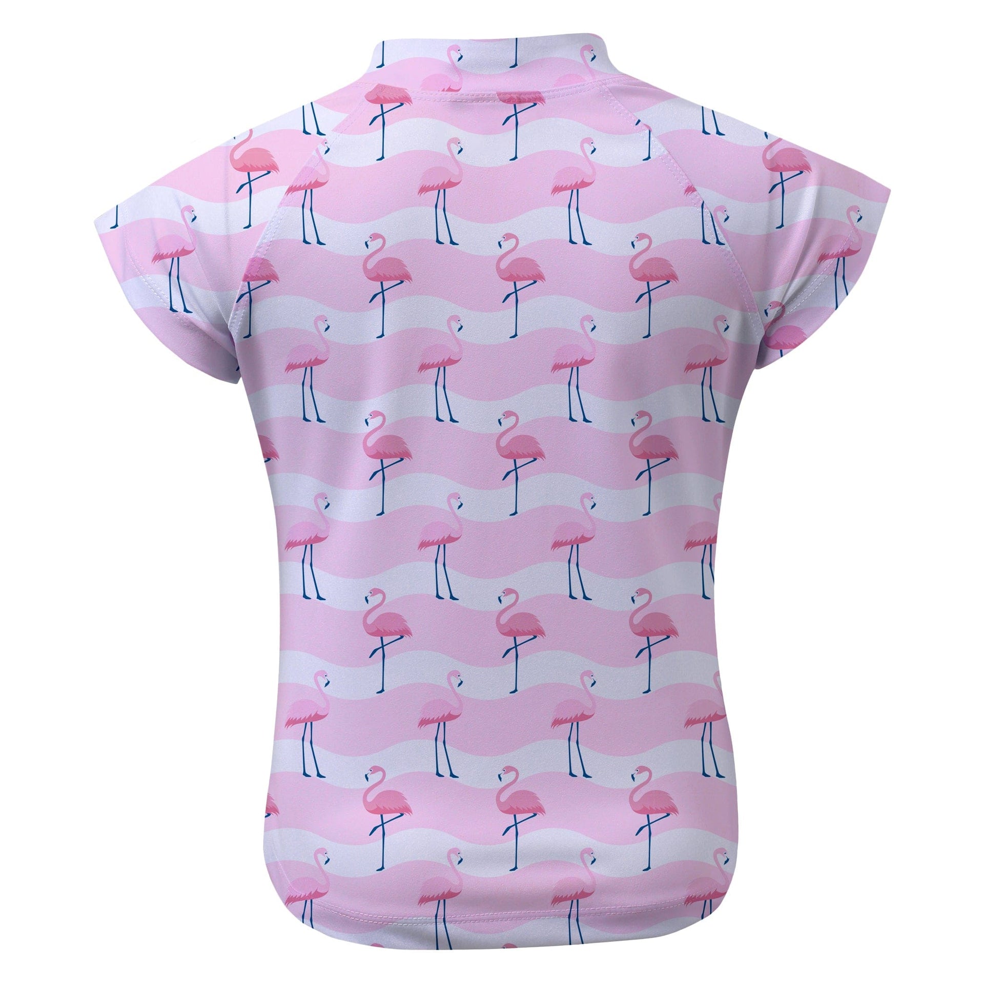 Sandy Feet Australia Short Sleeve Rashie FLAMINGO FLAMBOYANCE SHORT SLEEVE RASHIE