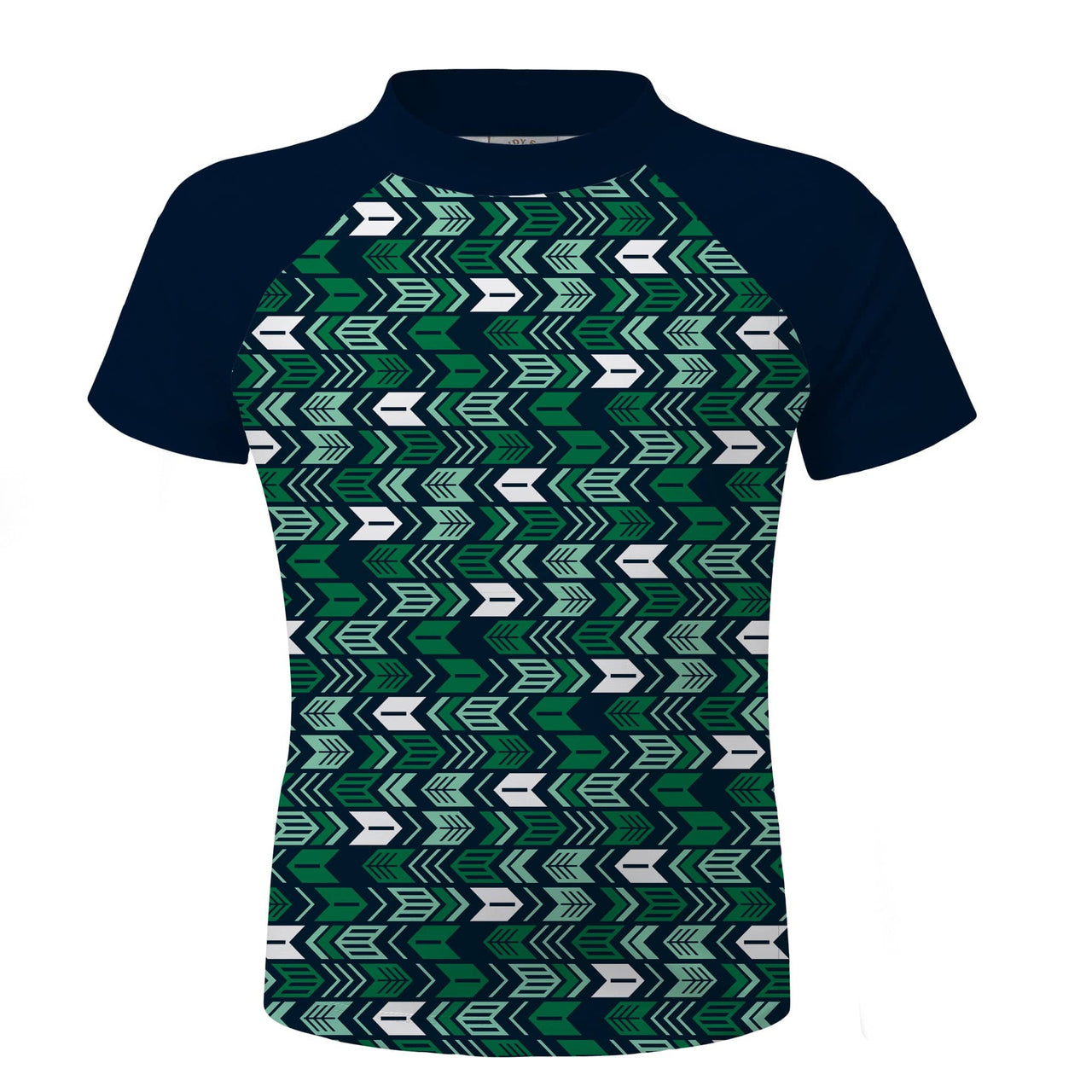 Sandy Feet Australia Short Sleeve Rashie GREEN ARROW SHORT SLEEVE RASHIE