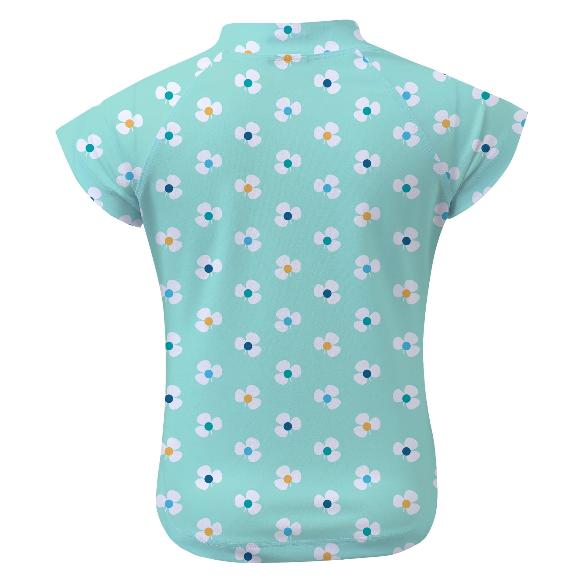 Sandy Feet Australia Short Sleeve Rashie MINT FLOWER BURST SHORT SLEEVE RASHIE