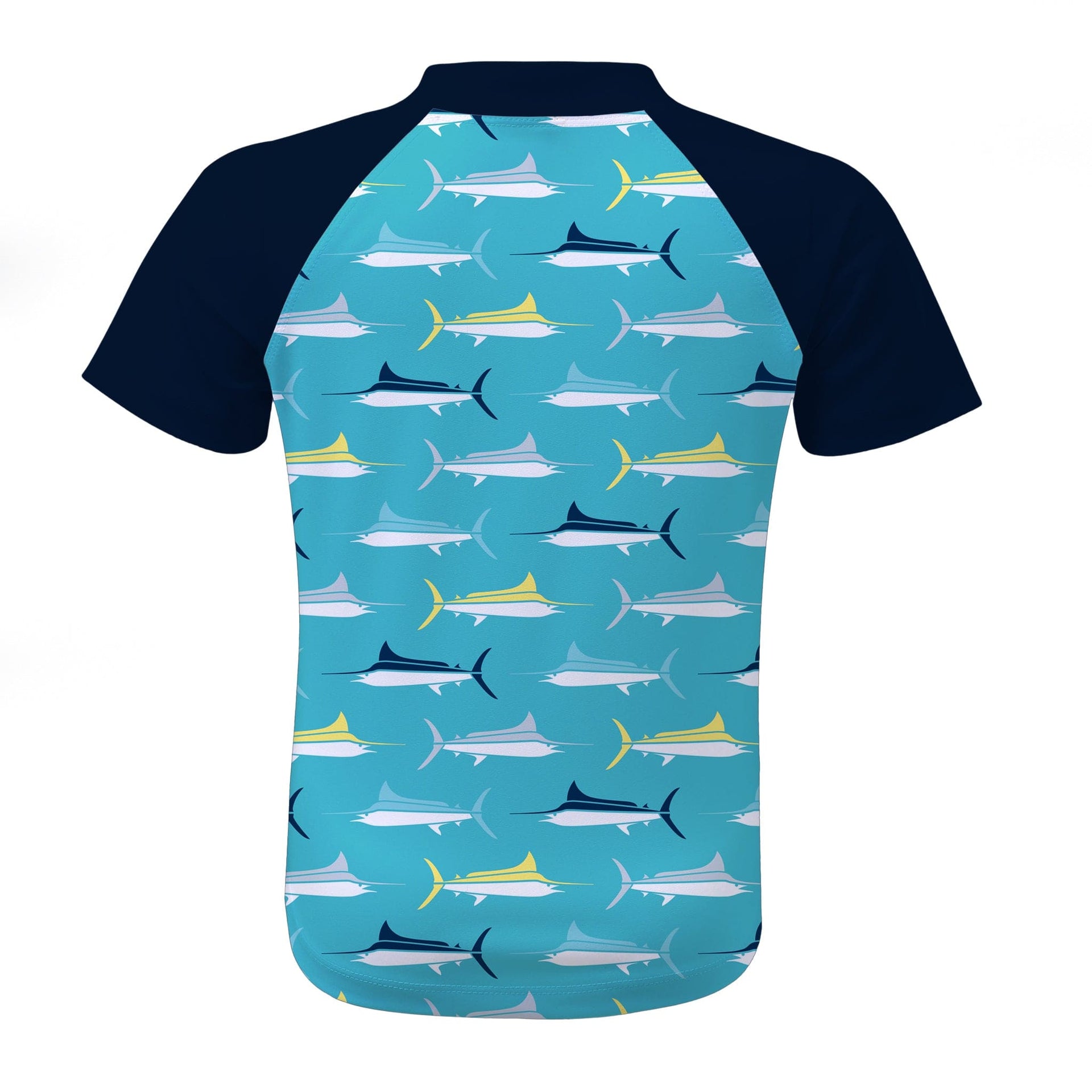 Sandy Feet Australia Short Sleeve Zip Rashie SWORDFISH FLOTILLA SHORT SLEEVE ZIP RASHIE