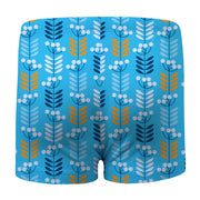 Sandy Feet Australia Swim Shorts AZURE RETRO STEMS SWIM SHORTS