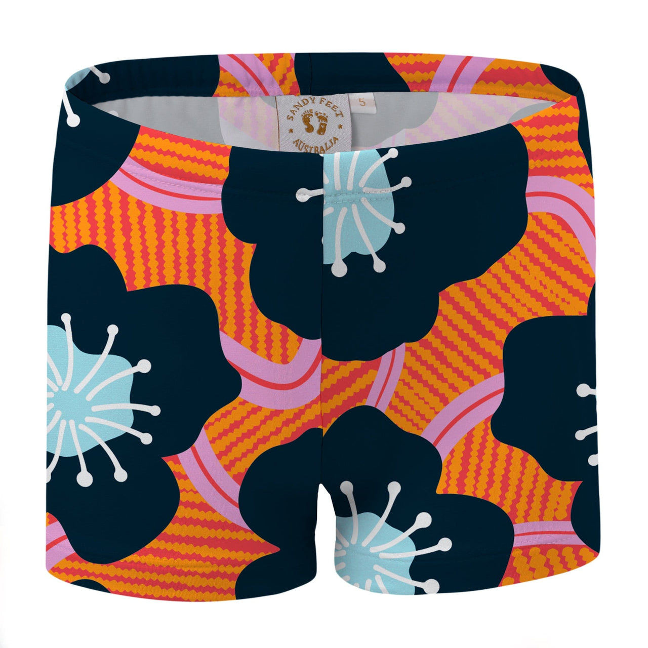 Sandy Feet Australia Swim Shorts SUNSET BLOSSOM SWIM SHORTS