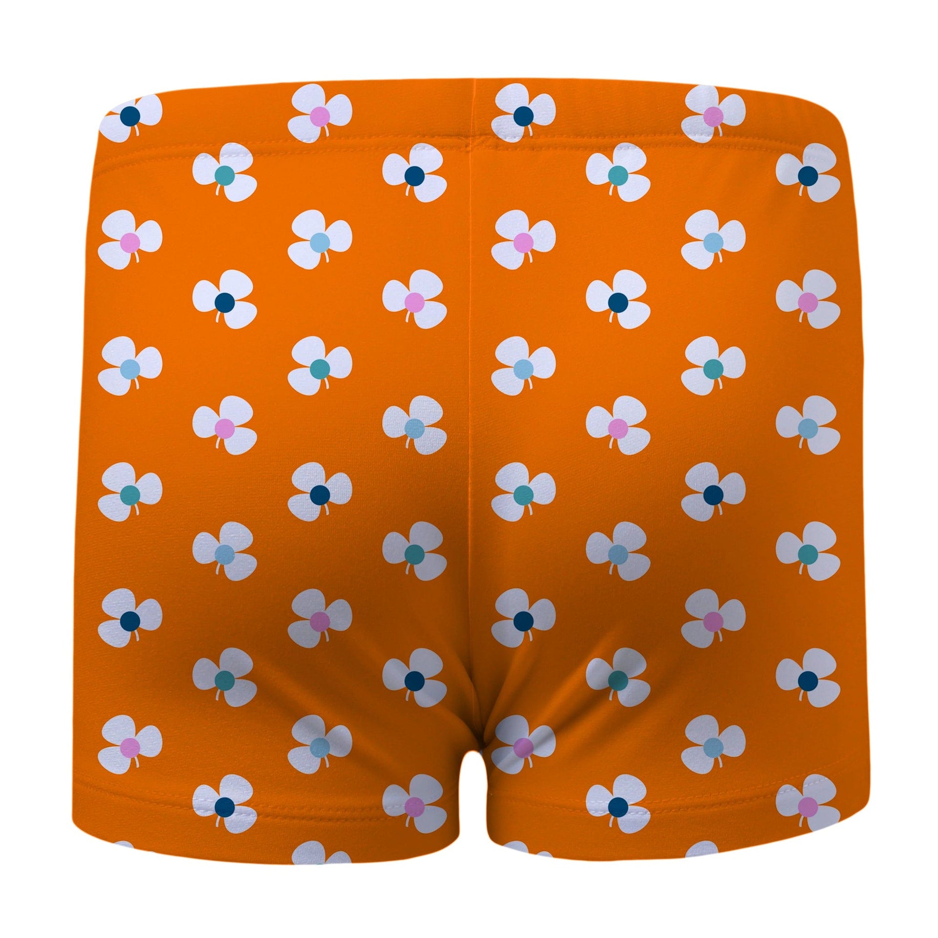 Sandy Feet Australia Swim Shorts TANGERINE FLOWER BURST SWIM SHORTS