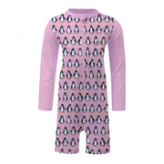 Sandy Feet Australia Toddler Sunsuits PINK PENGUIN TODDLER SUNSUIT