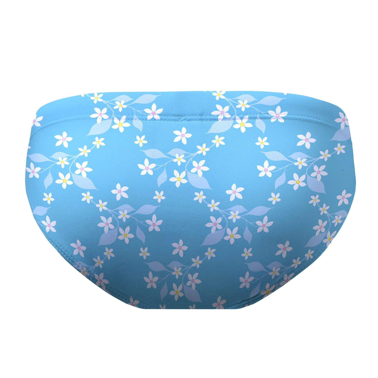 Sandy Feet Australia Bikini Bottoms Blue Flower Vine Bikini Bottoms