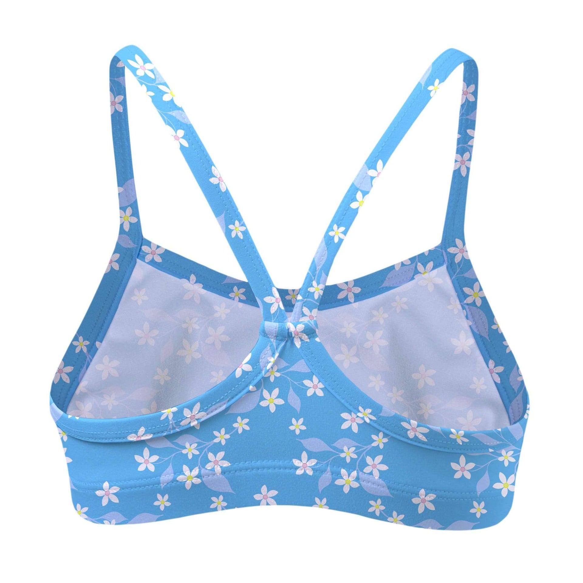 Sandy Feet Australia Bikini Tops Blue Flower Vine Bikini Top