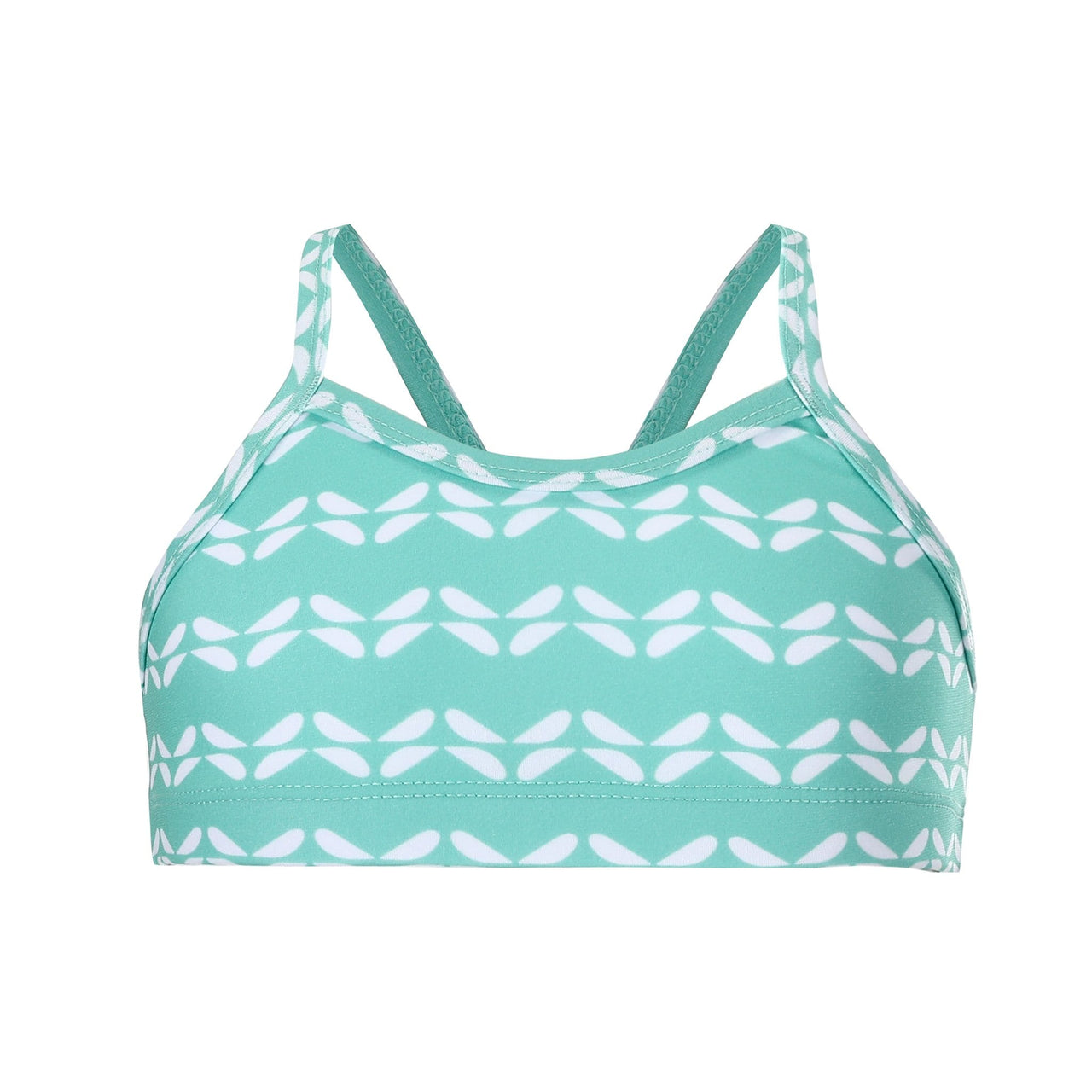 Sandy Feet Australia Bikini Tops Girls Mint Chevron Bikini Top