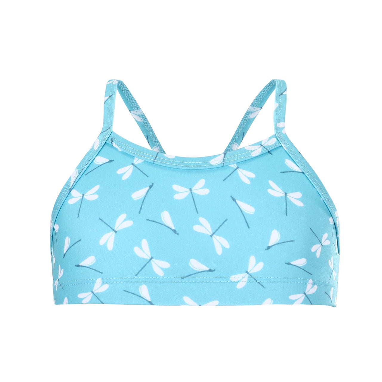 Sandy Feet Australia Bikini Tops Girls Sky Blue Dragon Fly Dance Bikini Top
