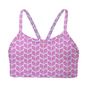 Sandy Feet Australia Bikini Tops Pink Geo Petal Bikini Top