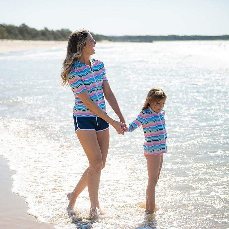 Sandy Feet Australia Board Shorts Womens Navy Board Shorts