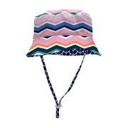 Sandy Feet Australia Hat Chevron Wave Reversible Bucket Hat