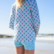 Sandy Feet Australia Long Sleeve Rashie Girls Poppy Perfection Long Sleeve Zip Rashie