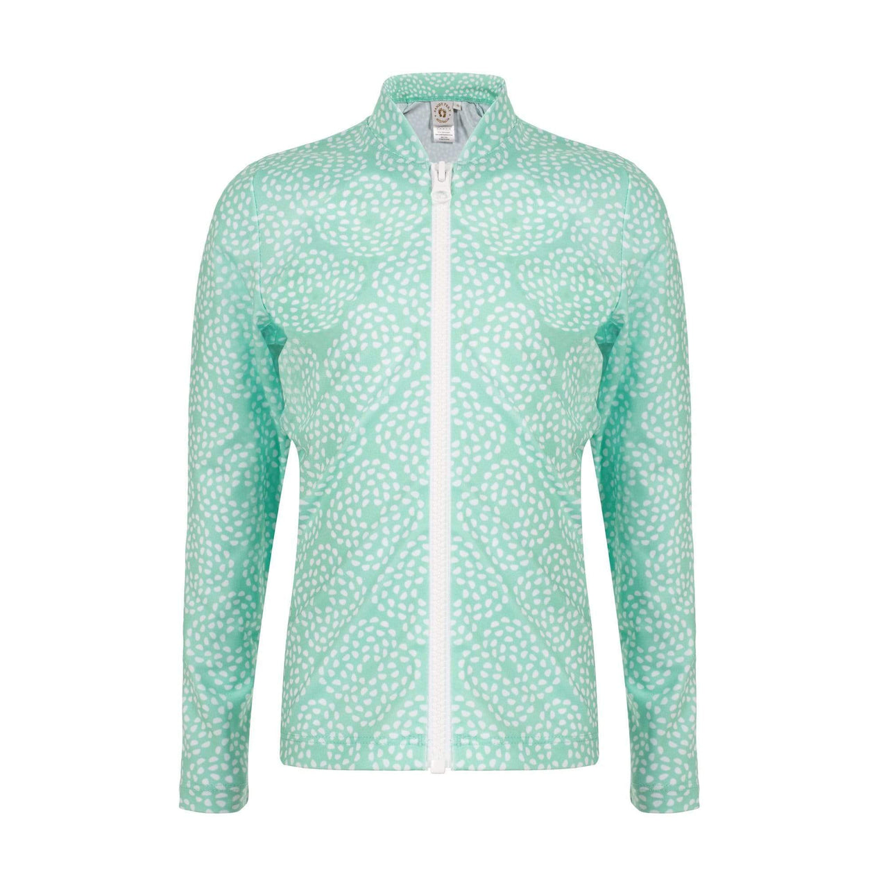 MINT FLOWER PEBBLE LONG SLEEVE ZIP RASHIE
