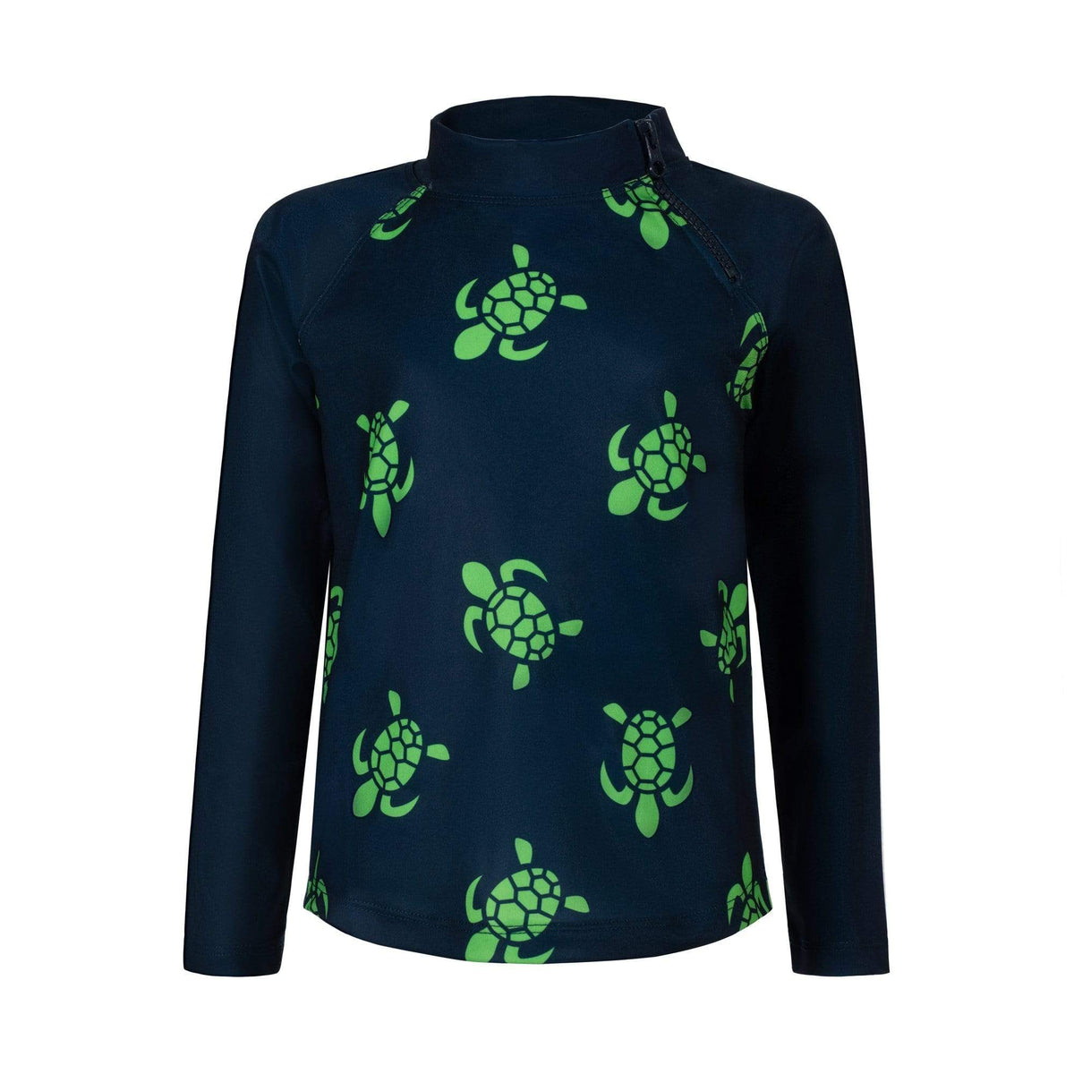 NAVY TURTLE BALE LONG SLEEVE ZIP RASHIE