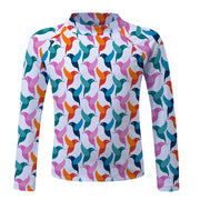 Sandy Feet Australia Long Sleeve Rashie Rainbow Colibri Long Sleeve Rashie