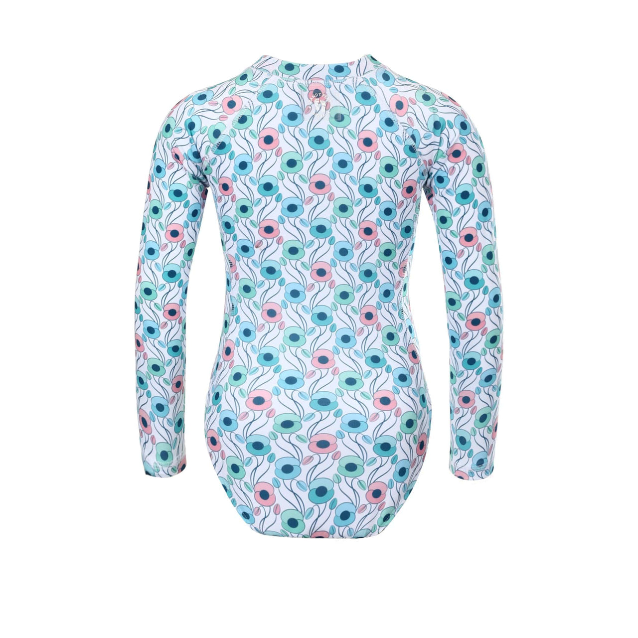 Sandy Feet Australia Long Sleeve Sunsuit Girls Poppy Perfection Long Sleeve Sunsuit