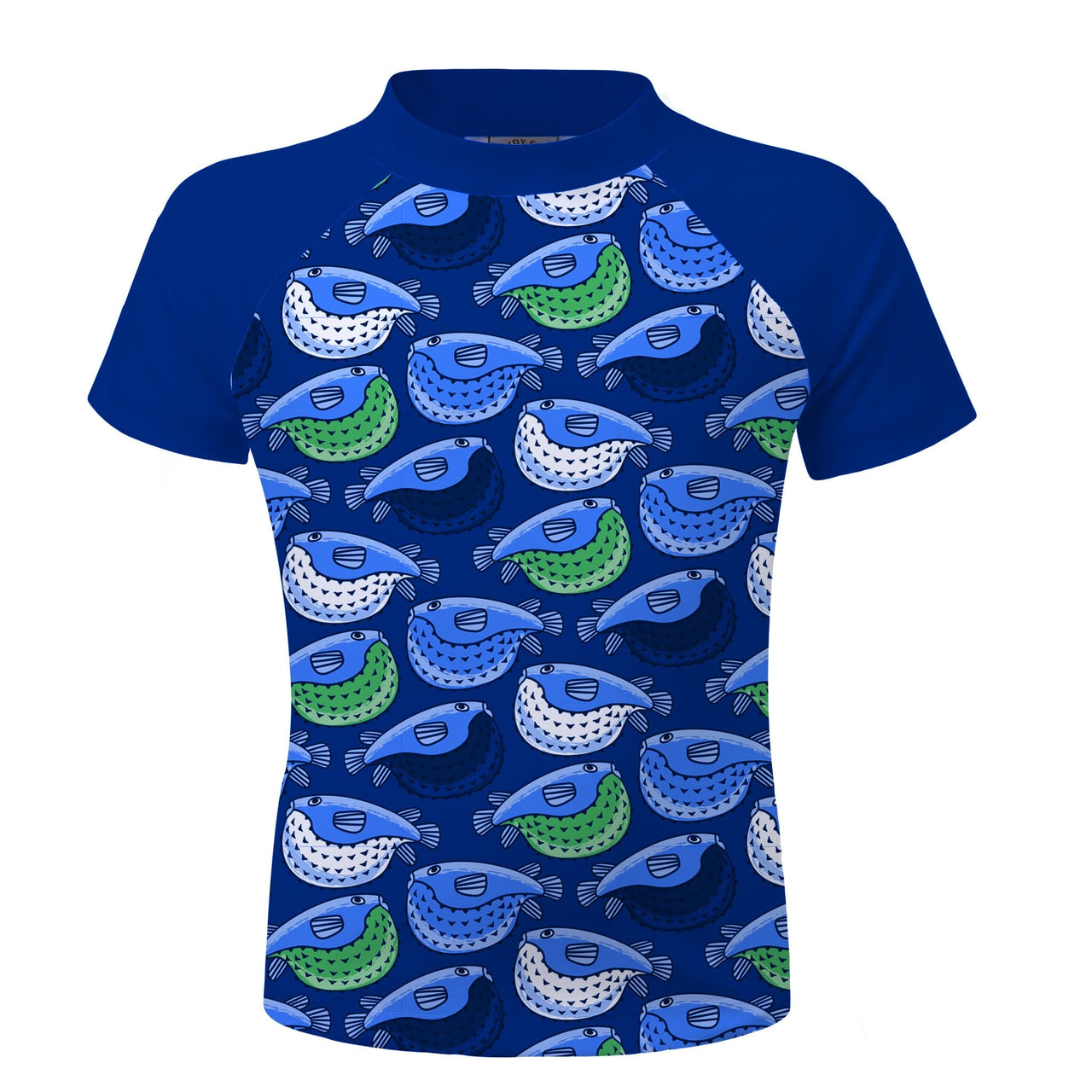 Sandy Feet Australia Short Sleeve Rashie Blue Fugu Short Sleeve Rashie